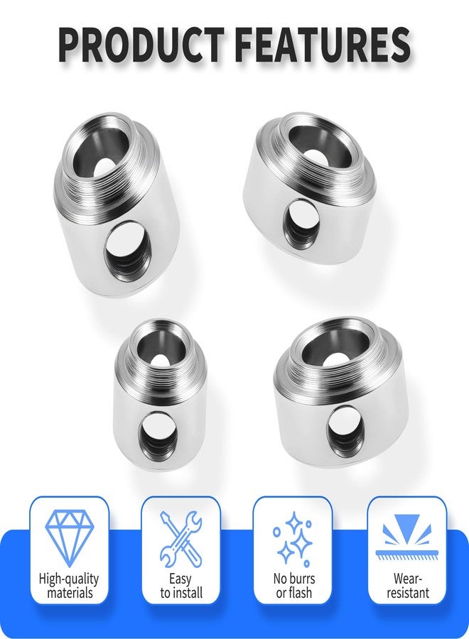 FOCMKEAS 20 Pcs Planed Landing Gear Stopper Set Wheel Collar 2.1 × 6mm/0.08" × 0.24" Plane Wheel Collar Block with Wench for RC Airplane Model Aircraft，Rc Airplane Parts - Image 3